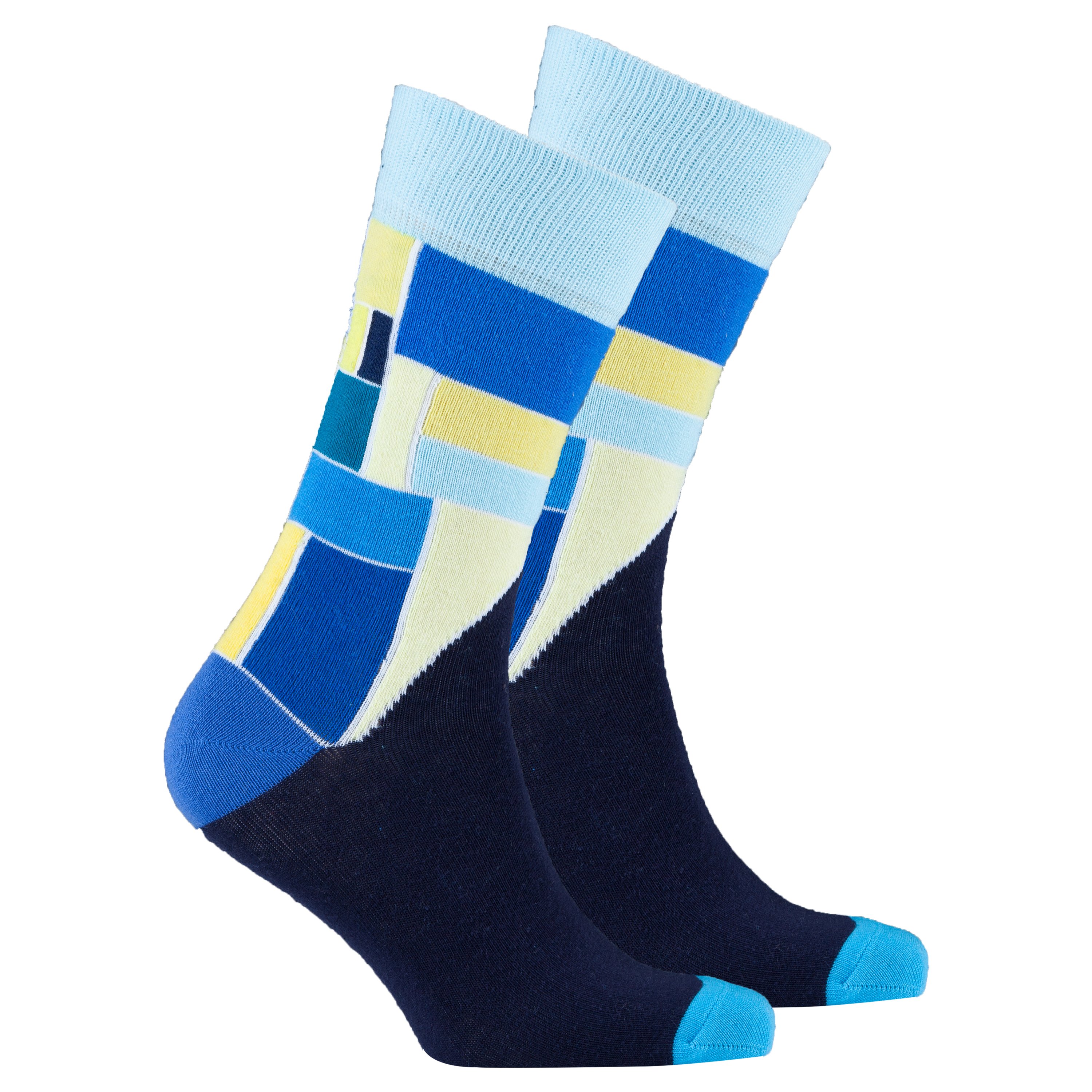 Men's Skyway Cube Socks featuring colorful designs and premium cotton material, perfect for stylish comfort.