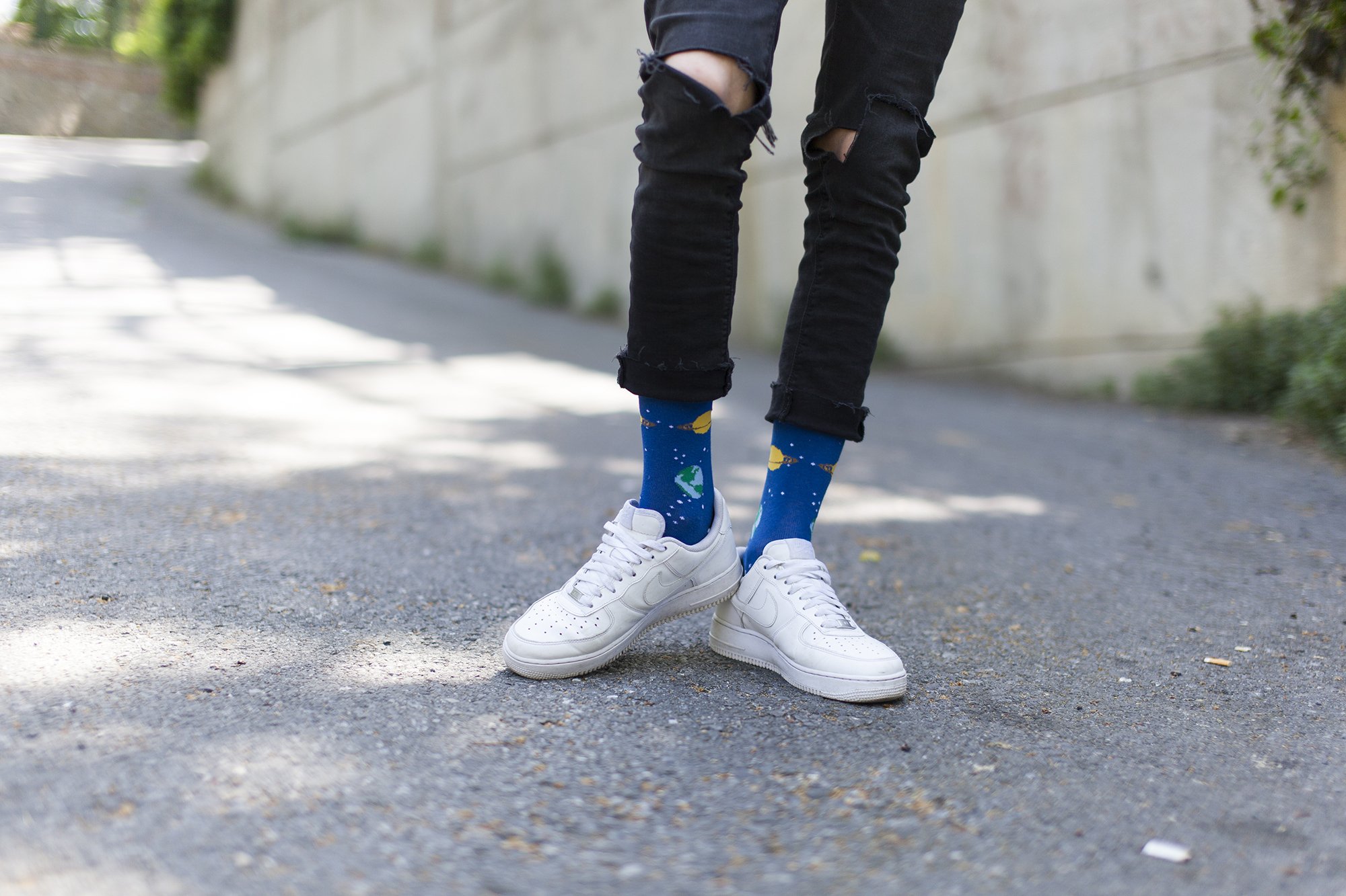 Men's Universe Socks featuring colorful designs and premium cotton fabric, perfect for stylish comfort.