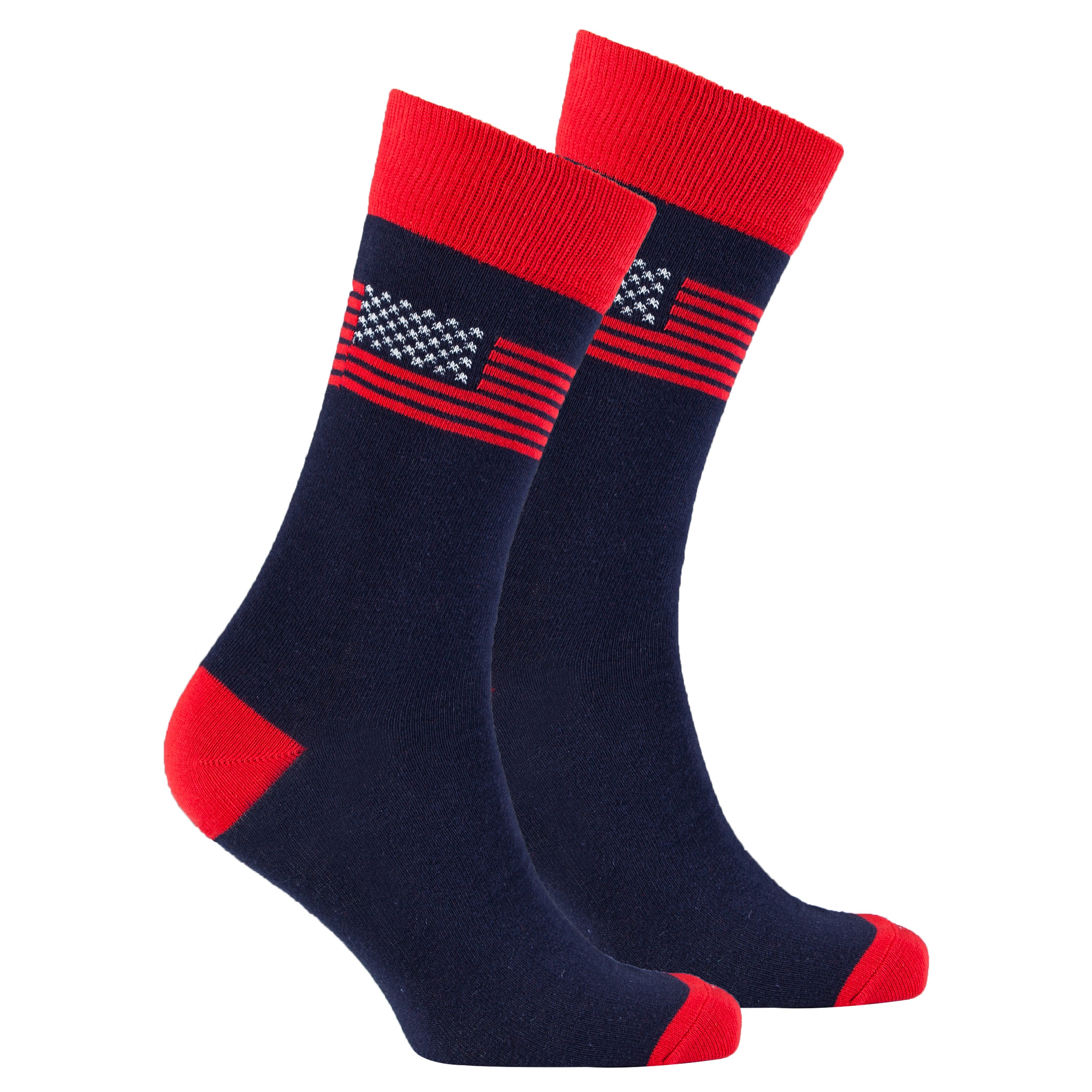 Men's USA Flag Socks featuring vibrant colors and comfortable design, perfect for any occasion.