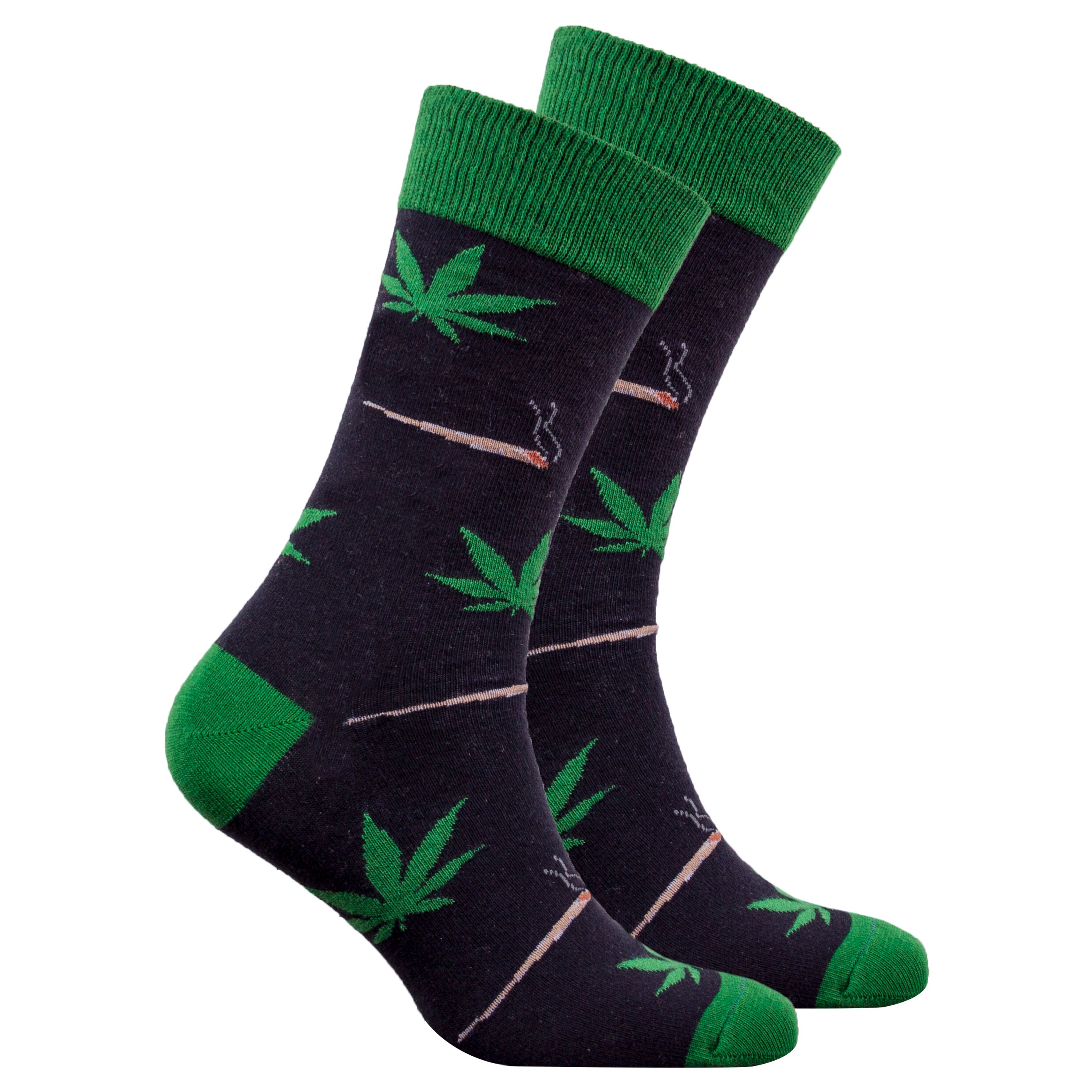 Colorful Men's Weed Socks featuring trendy designs made from soft Turkish cotton, perfect for adding a fun touch to any outfit.