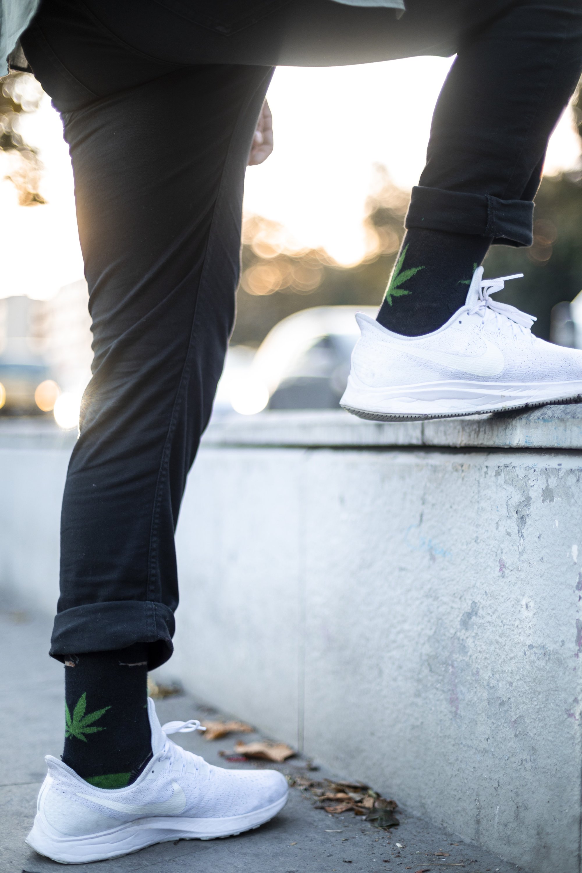 Colorful Men's Weed Socks featuring trendy designs made from soft Turkish cotton, perfect for adding a fun touch to any outfit.