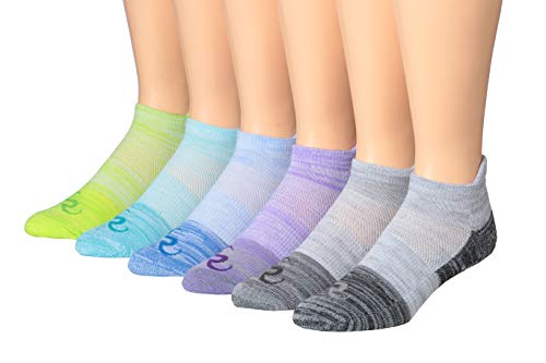 Ronnox Men's 6-Pairs Low Cut Running Socks in various colors, showcasing their athletic design and moisture-wicking fabric.