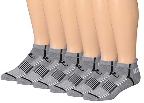 Ronnox Men's 6-Pairs Low Cut Running Socks in various colors, showcasing their low cut design and performance tab.