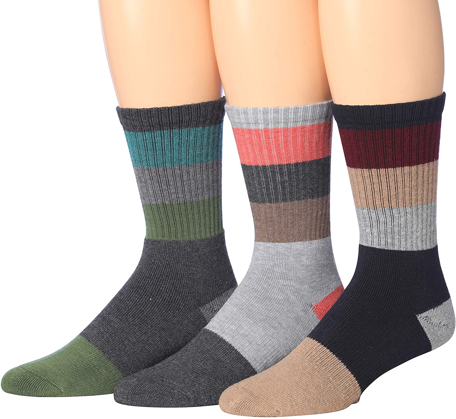 Ronnox Wool Blend Trekking Socks in various sizes, showcasing cushioned design and seamless toe construction for ultimate comfort.