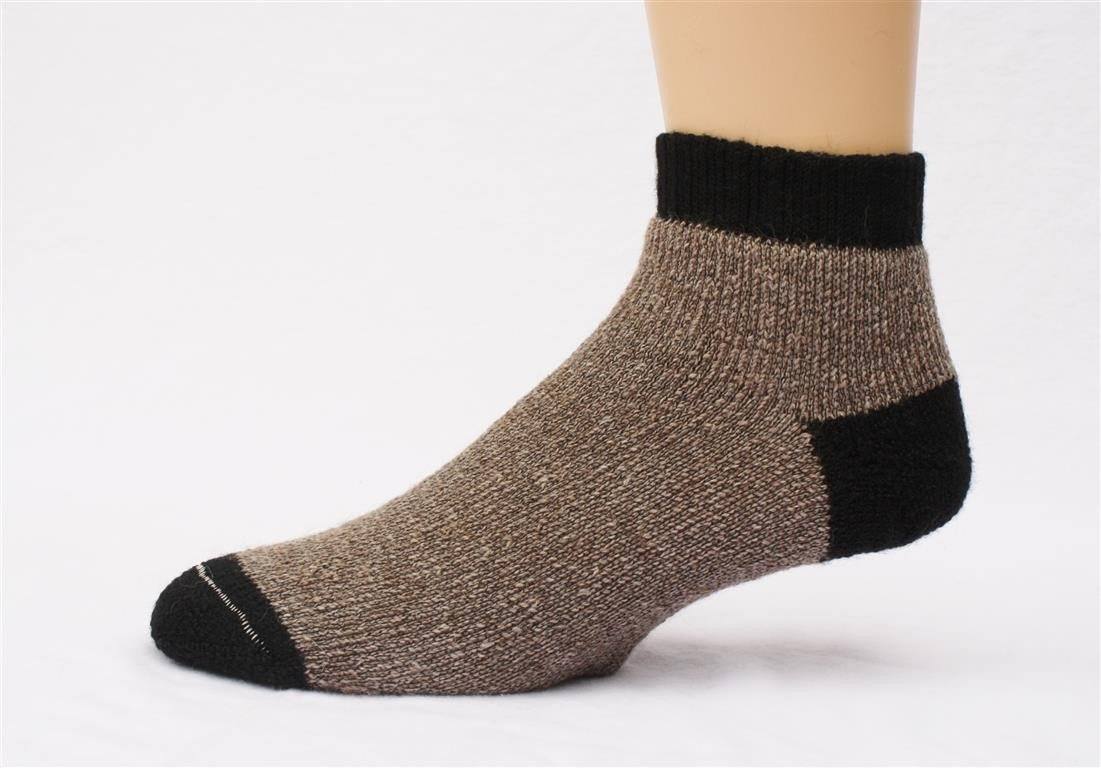 SlipperBootie Alpaca Socks in Cocoa Brown, showcasing their soft texture and cozy design, perfect for warmth and comfort.