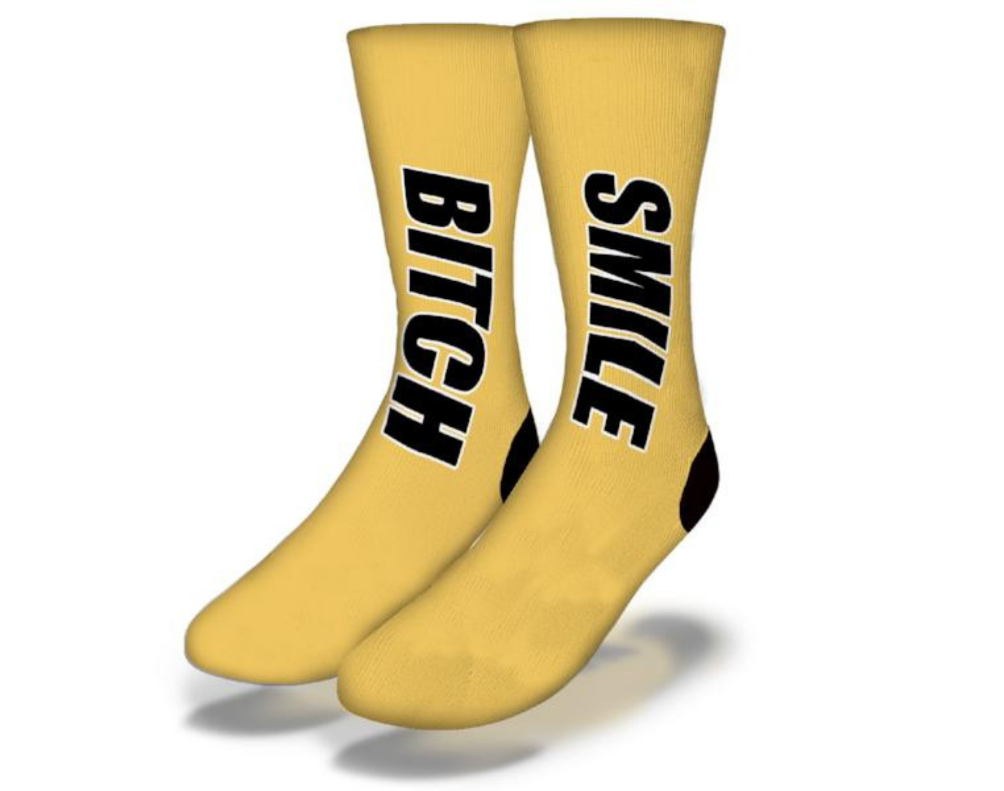 A pair of colorful Smile B Socks displayed on a white background, showcasing their soft fabric and stylish design.