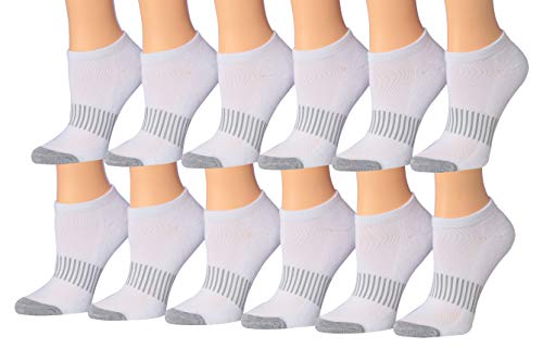 Main Tipi Toe Women's 12-Pairs Low Cut Athletic Sport Peformance Socks WS14 image