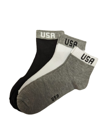 A pack of unisex cotton-blend low cut socks in various colors, suitable for men and women, showcasing their comfort fit and quality material.