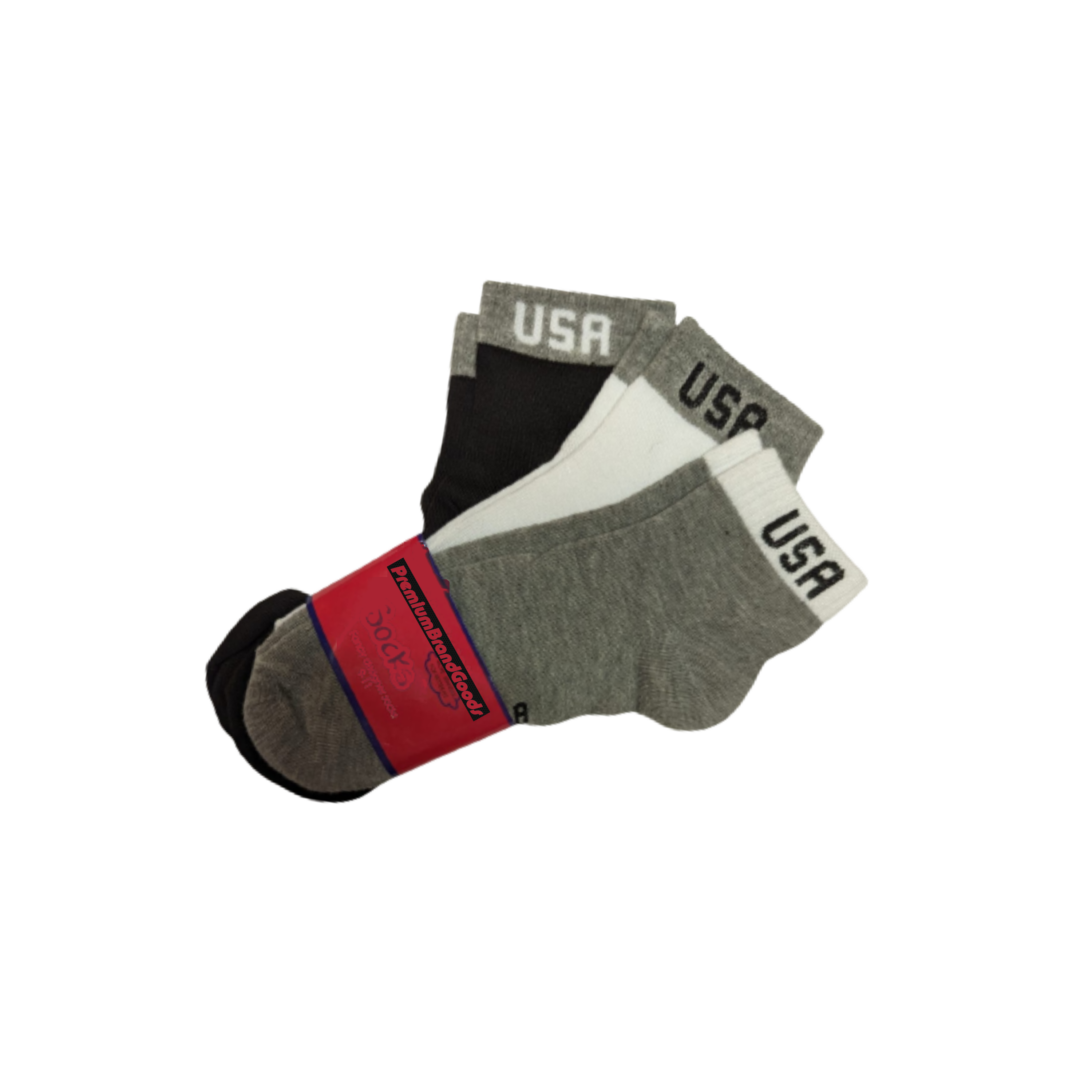A pack of unisex cotton-blend low cut socks in various colors, suitable for men and women, showcasing their comfort fit and quality material.