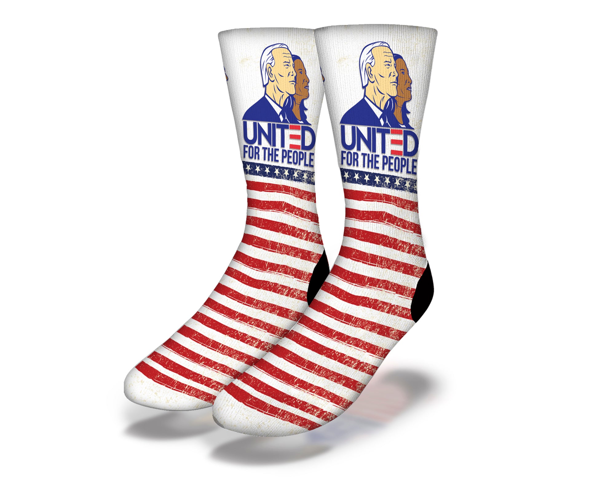 Main UNITED FOR THE PEOPLE BIDEN HARRIS Fun Political Socks image