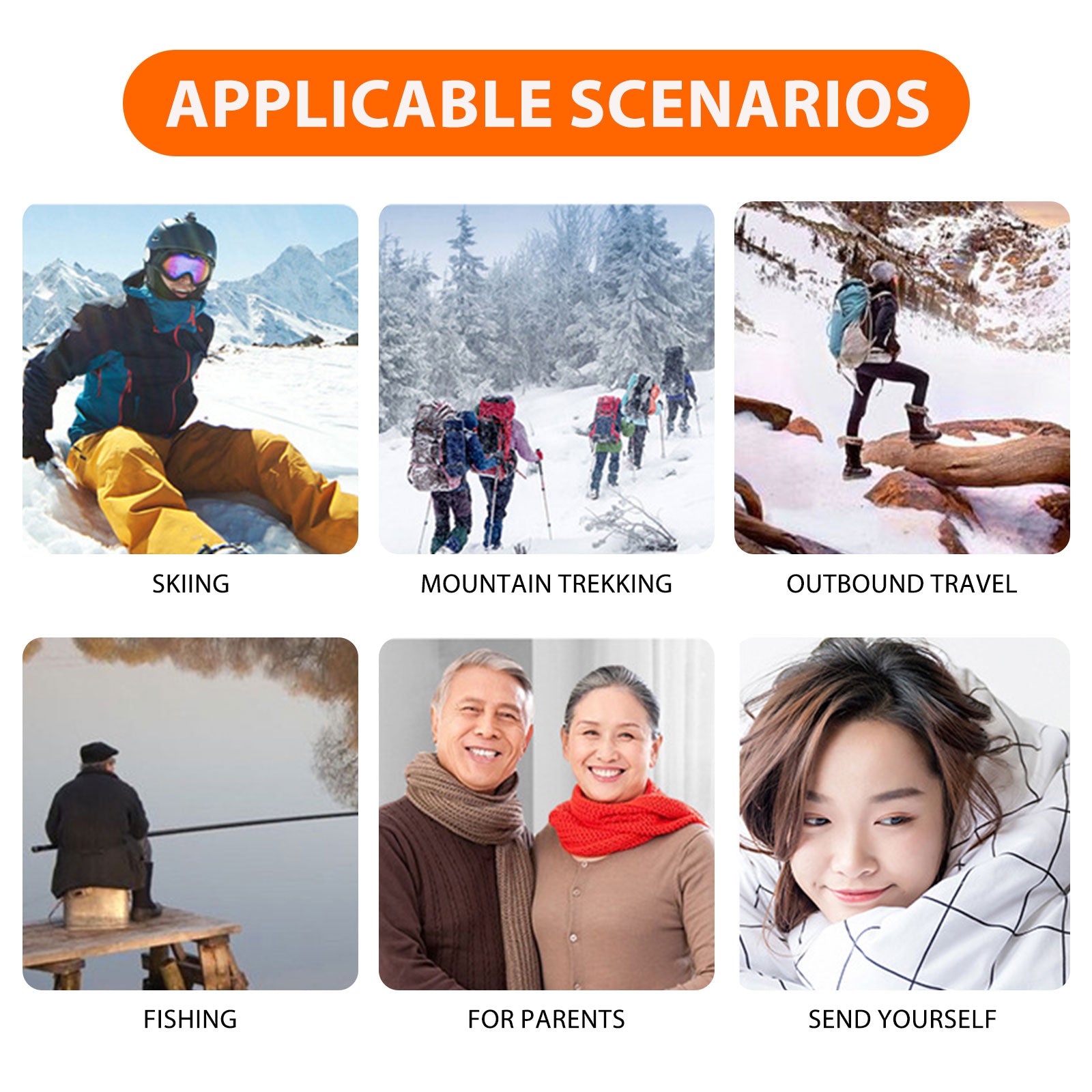 A pair of black and grey USB heating socks designed for winter warmth, featuring carbon fiber heating technology.