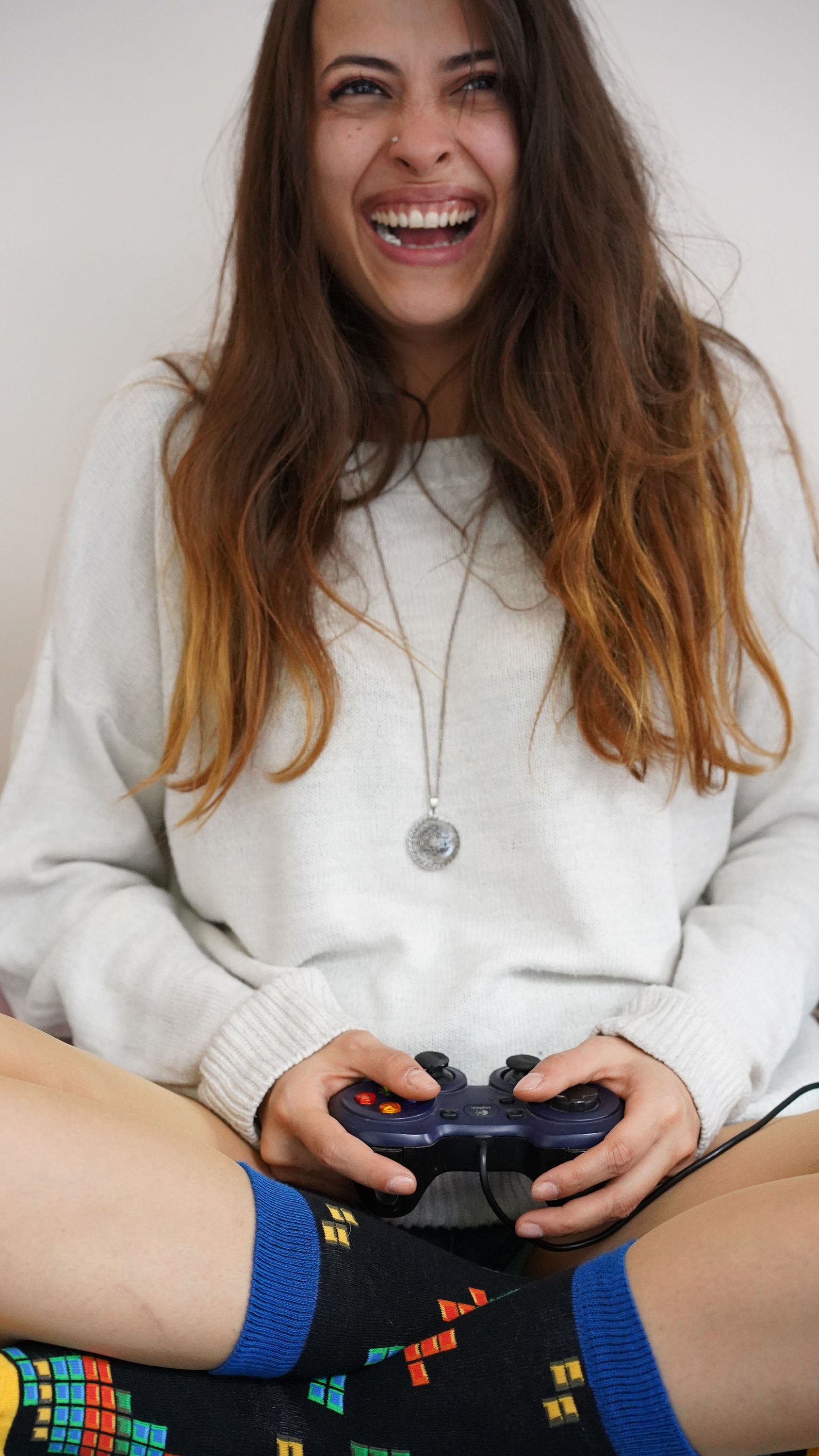 Colorful Women's Blocks Socks featuring trendy patterns and soft cotton material, perfect for adding style to any outfit.