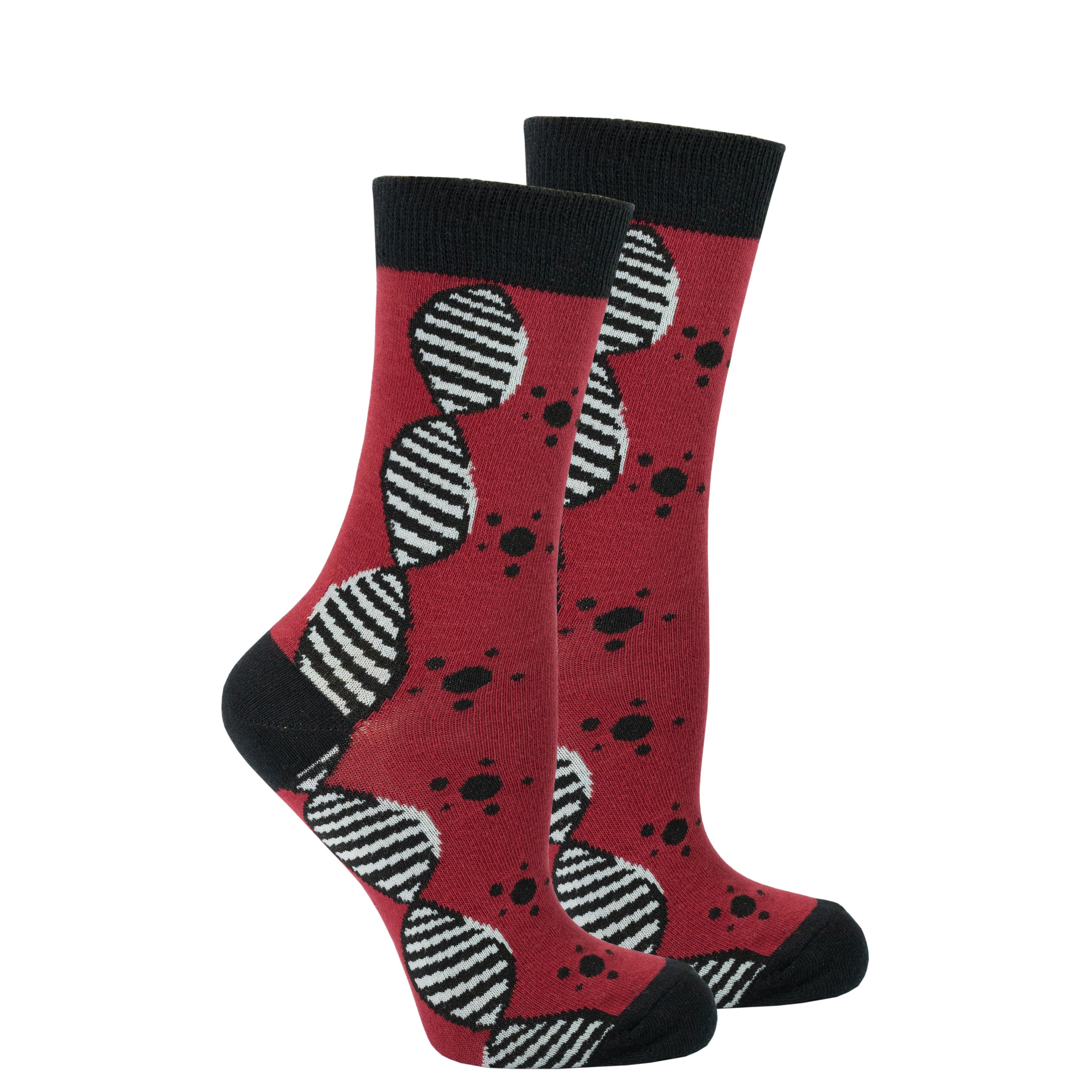 Colorful Women's DNA Socks made from soft Turkish cotton, featuring trendy patterns and designs for a stylish look.