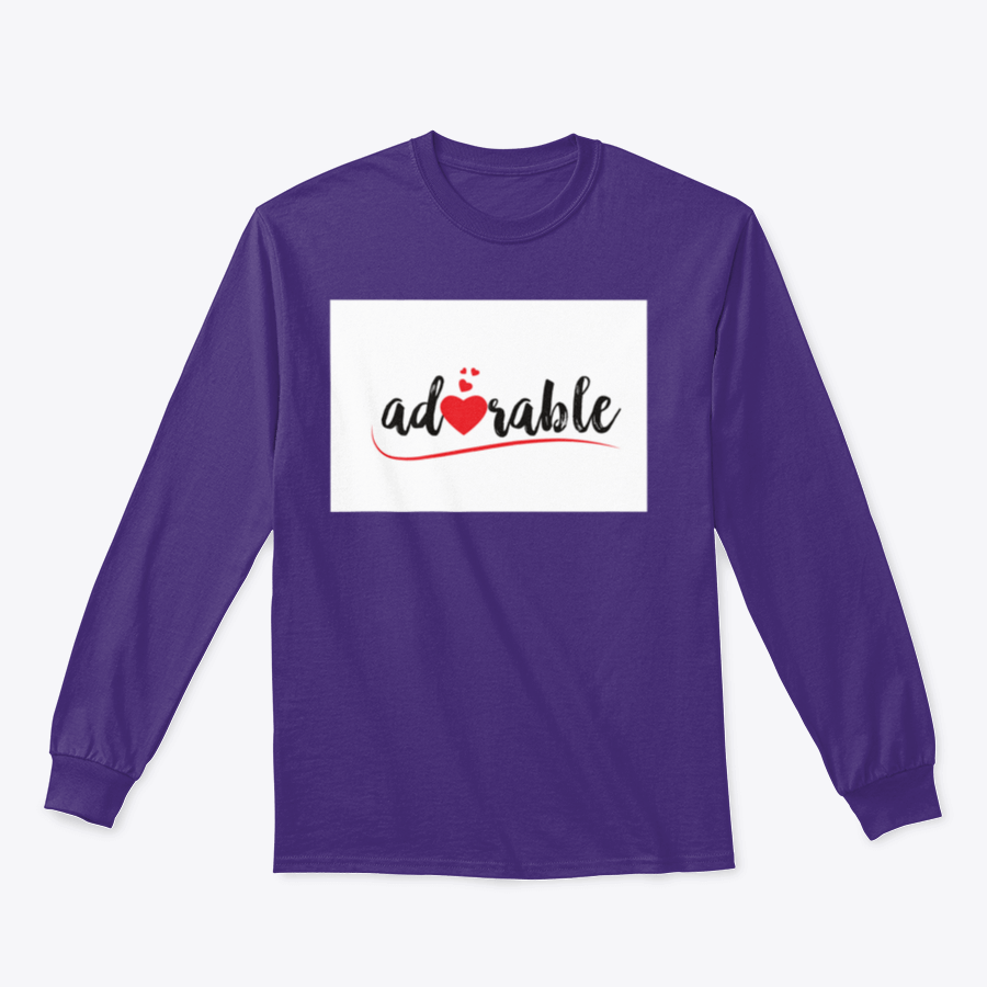 Adorable sweatshirt featuring a red love heart design, showcasing a stylish and comfortable fit.