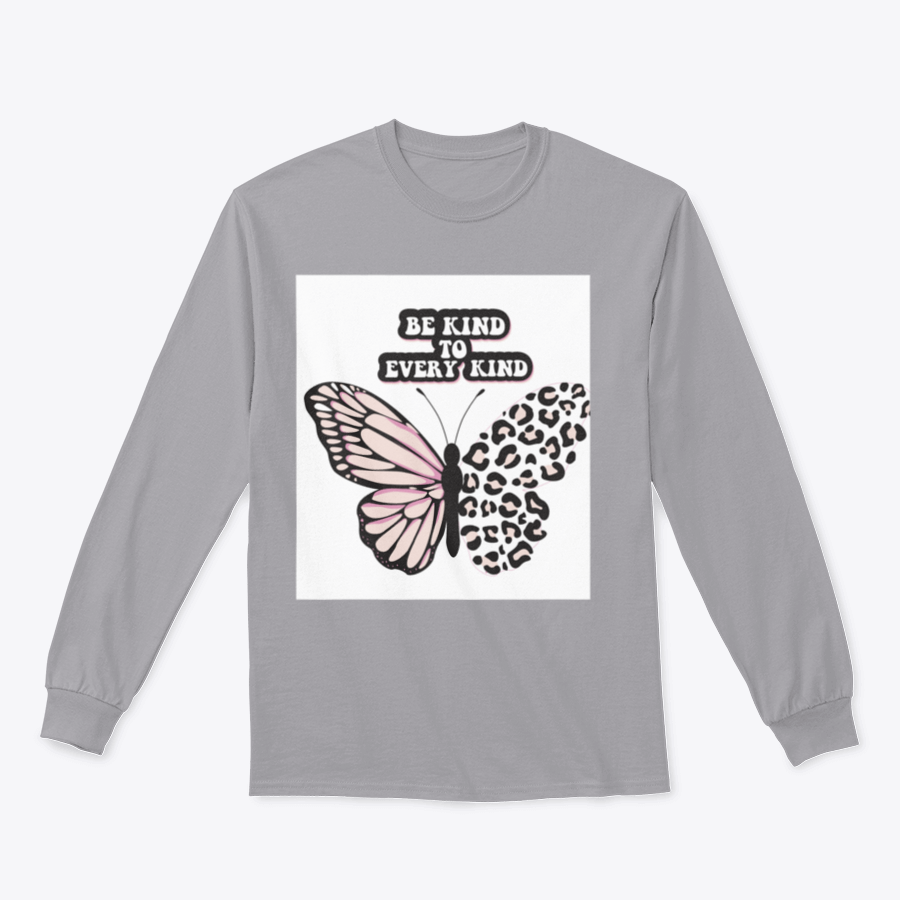 A cozy sweatshirt featuring the positive quote 'Be Kind To Every Kind' in stylish typography, showcasing its comfortable fabric and classic fit.