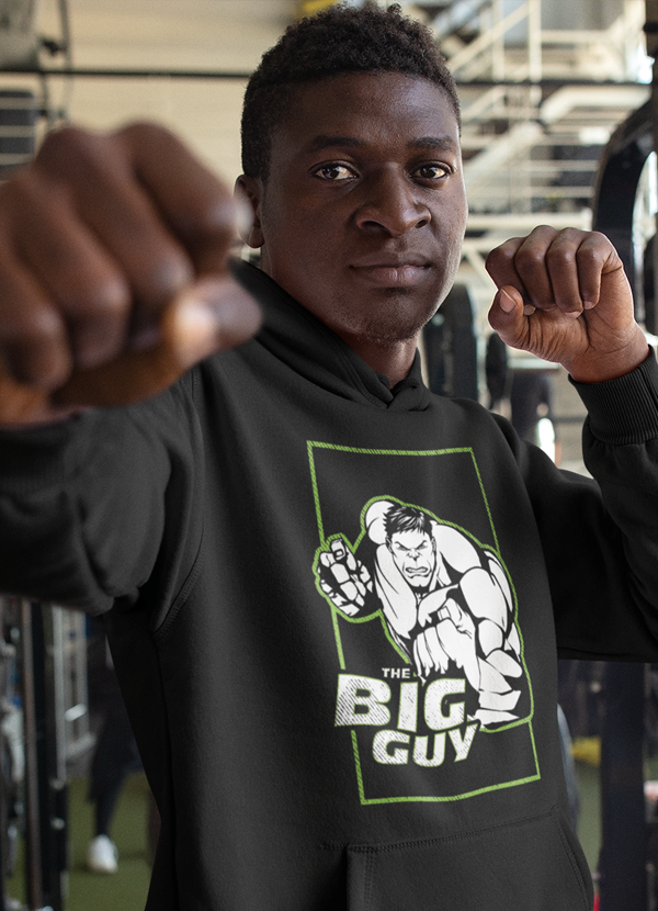 Big Guy HOODIE featuring a cozy fleece lining, adjustable hood, and stylish design by top artists.