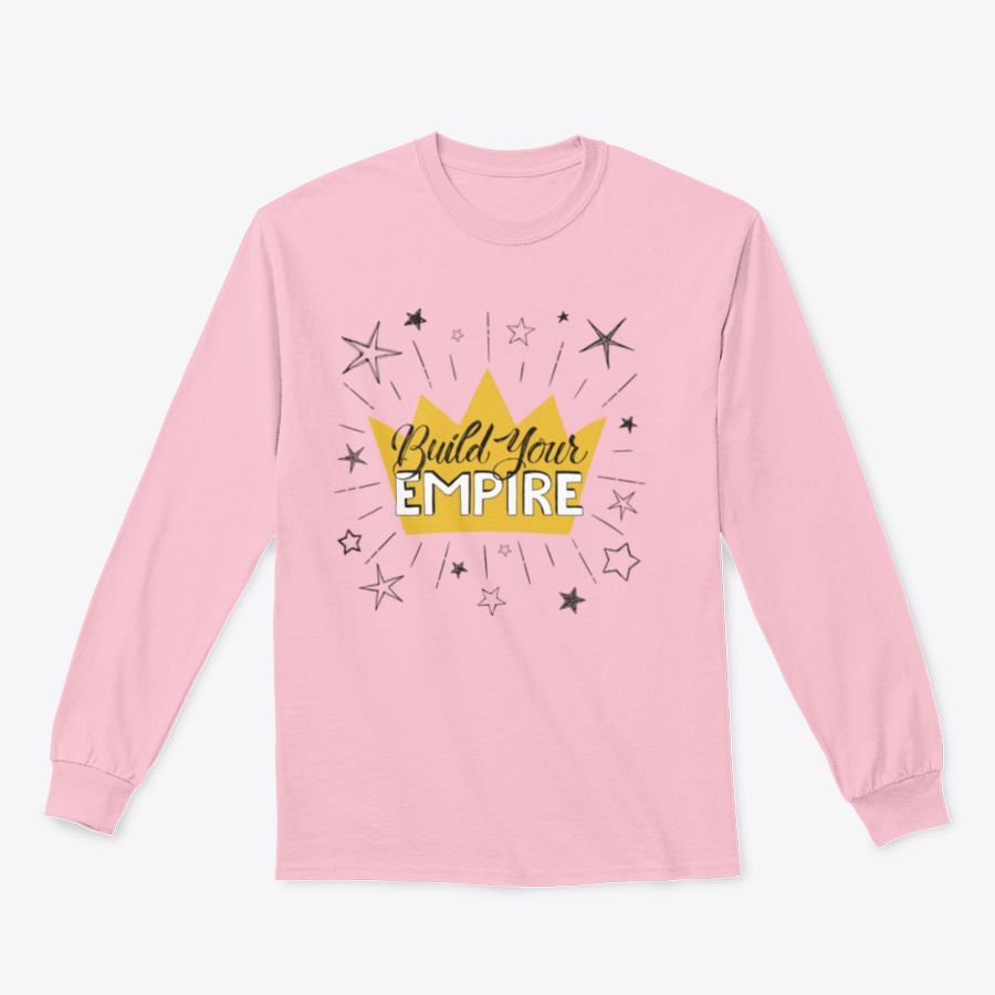 Build Your Empire Poster featuring a hand-drawn inspirational quote and a crown design, perfect for home or office decor.