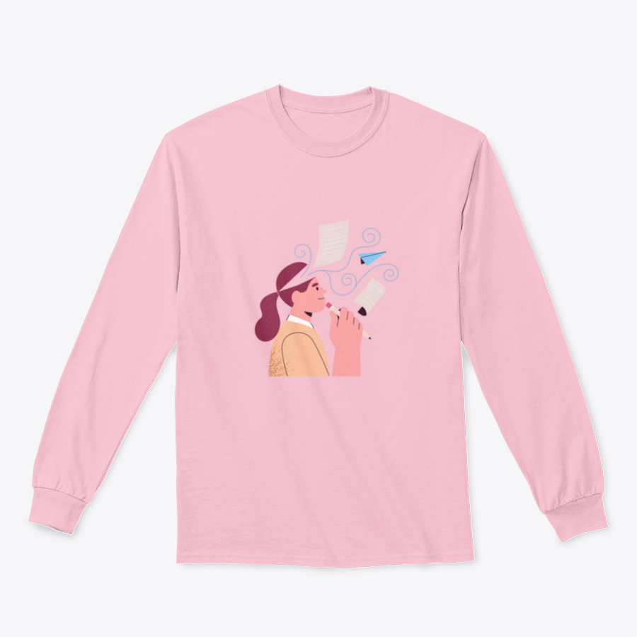 A stylish Creative Writer, Poet shirt made from a soft cotton/polyester blend, featuring a classic fit and spandex for enhanced stretch.