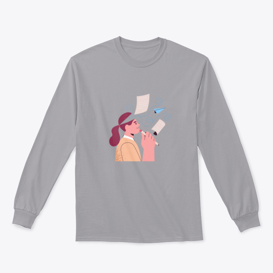 A stylish Creative Writer, Poet shirt made from a soft cotton/polyester blend, featuring a classic fit and spandex for enhanced stretch.