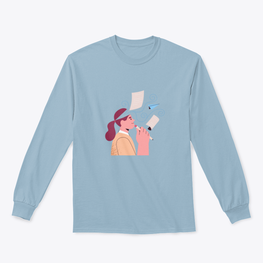 A stylish Creative Writer, Poet shirt made from a soft cotton/polyester blend, featuring a classic fit and spandex for enhanced stretch.