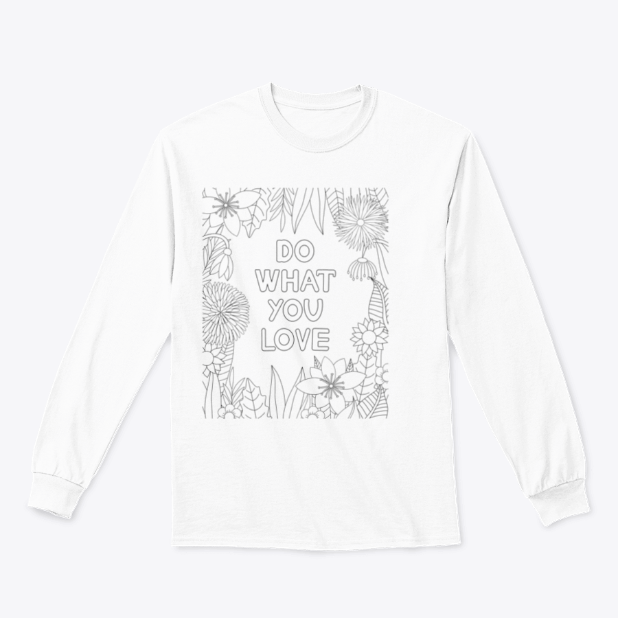 A stylish Do What You Love Design T-Shirt featuring a comfortable cotton-polyester blend, perfect for casual wear.