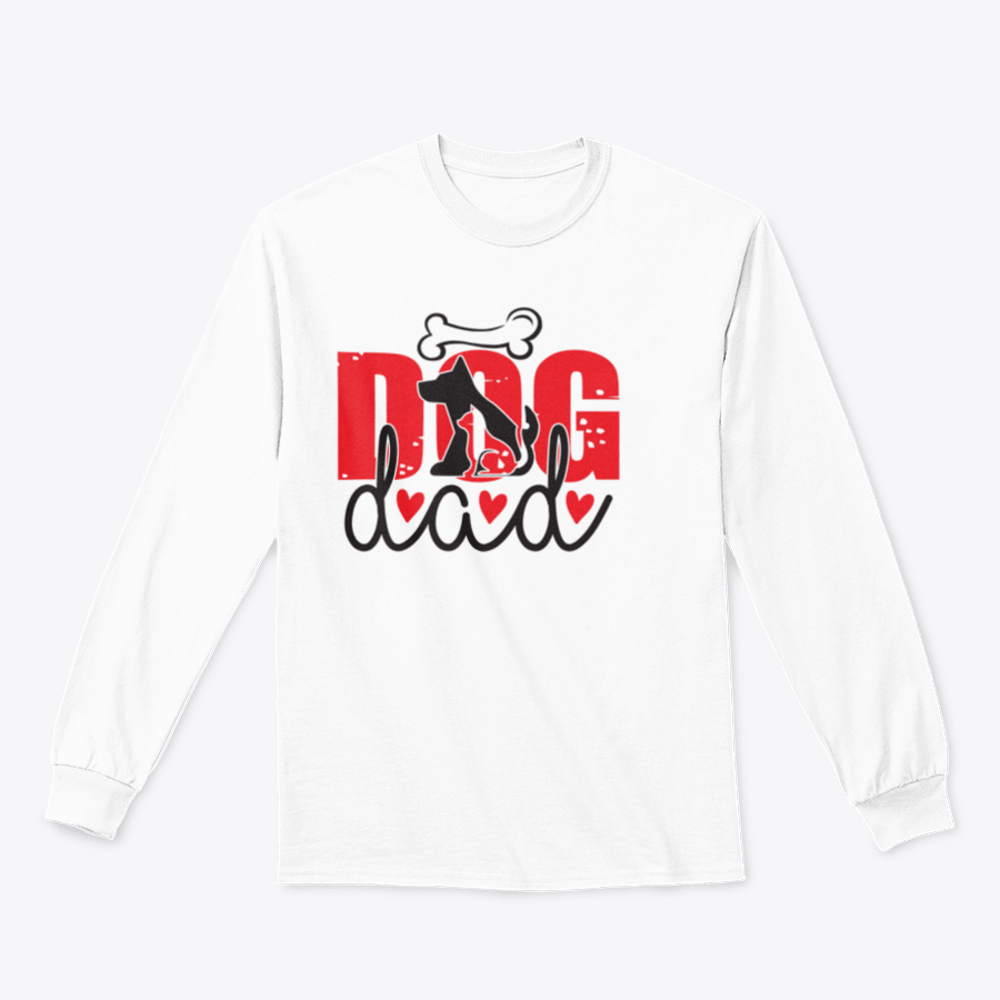 A comfortable Dog Dad T-Shirt made from 100% cotton, featuring a classic fit and stylish design for dog lovers.