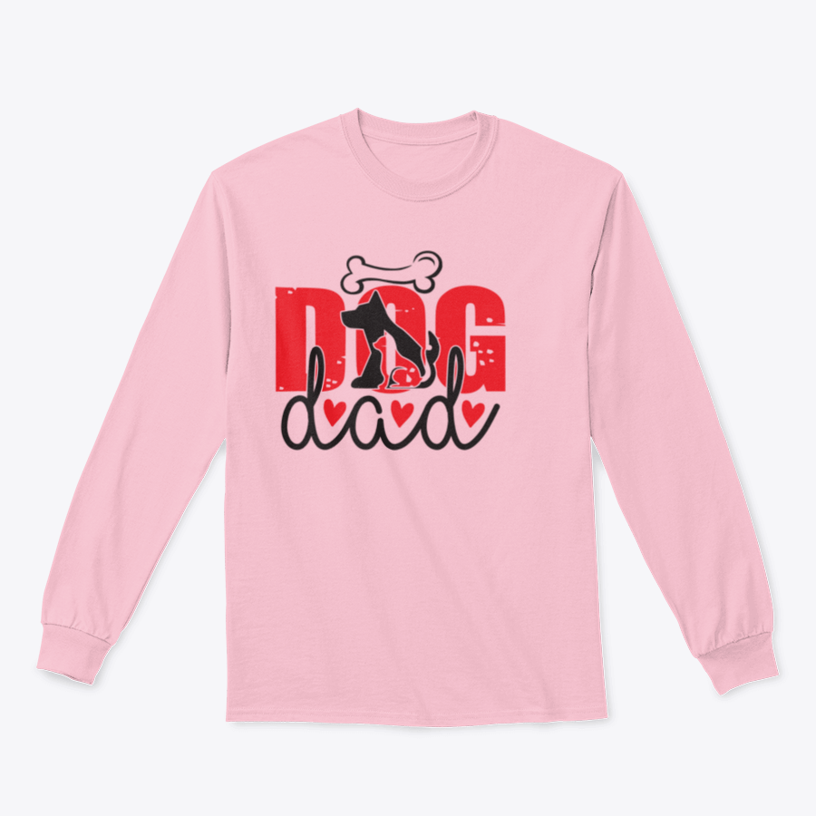 A comfortable Dog Dad T-Shirt made from 100% cotton, featuring a classic fit and stylish design for dog lovers.