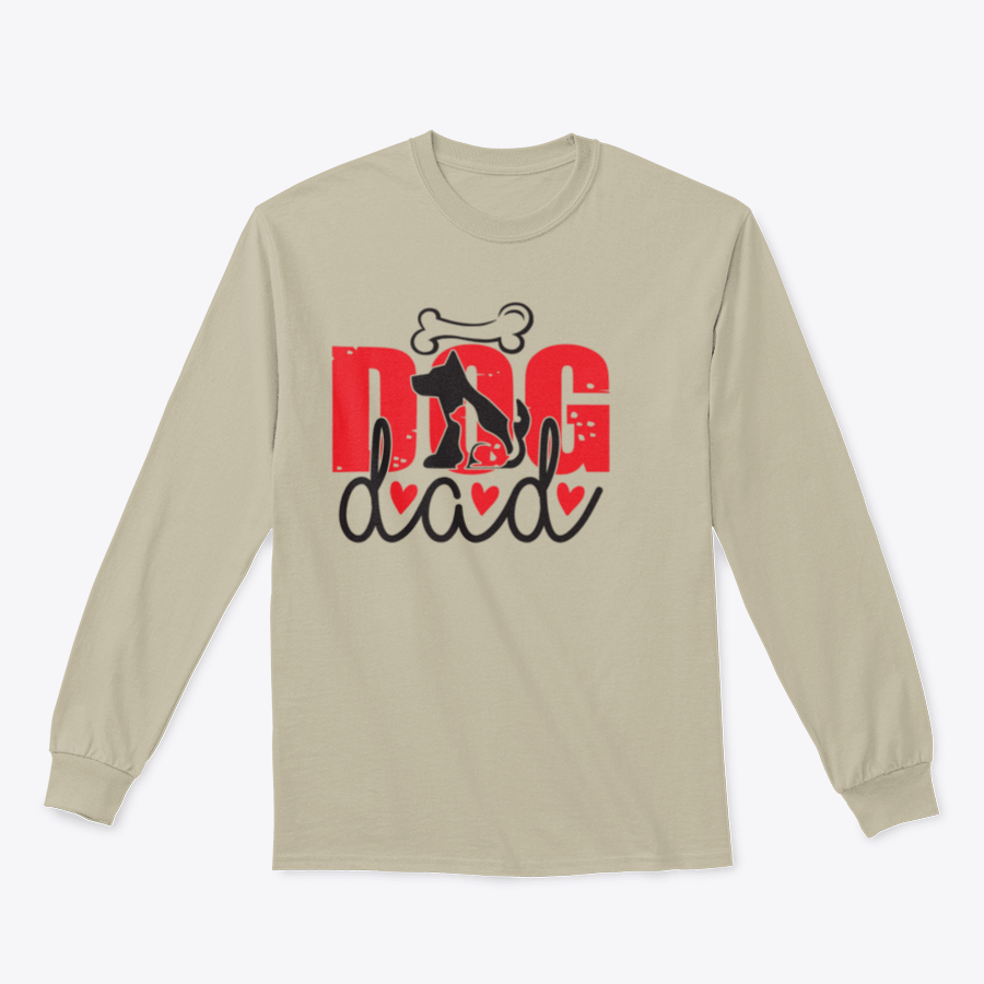 A comfortable Dog Dad T-Shirt made from 100% cotton, featuring a classic fit and stylish design for dog lovers.