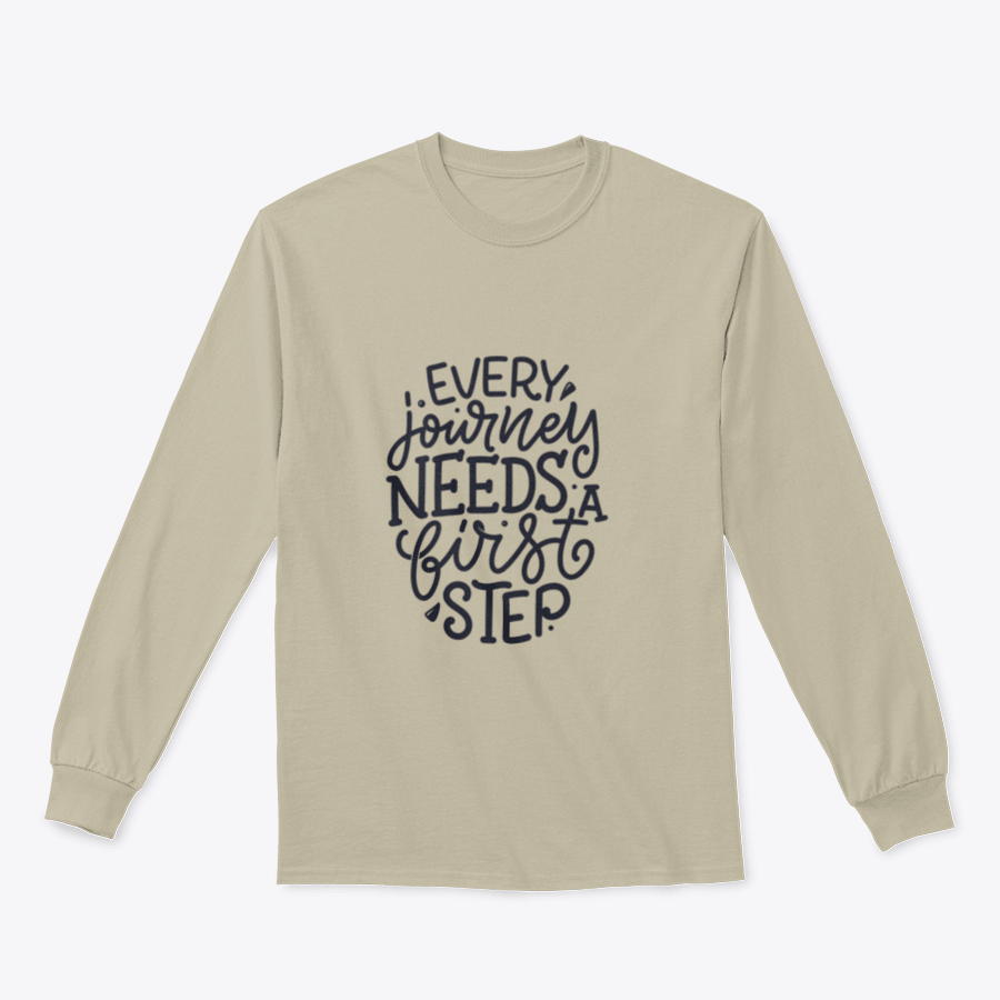 A stylish drawn lettering quote in modern calligraphy, showcasing motivational text on a comfortable cotton-polyester blend fabric.