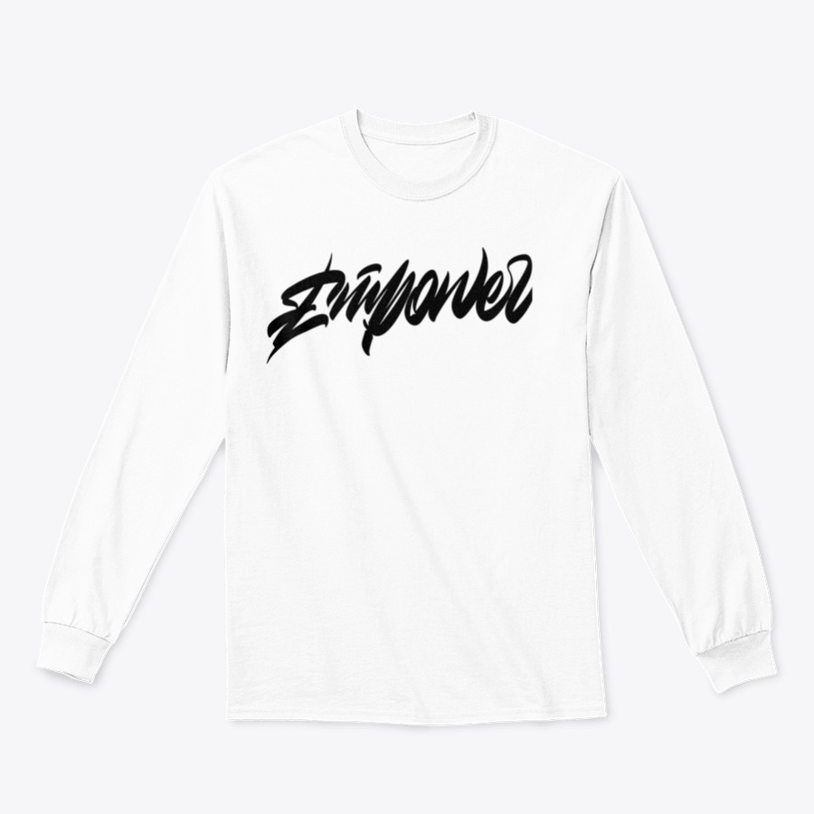 Empower Typography Lettering Design T-Shirt showcasing a stylish and comfortable fit, perfect for casual wear.
