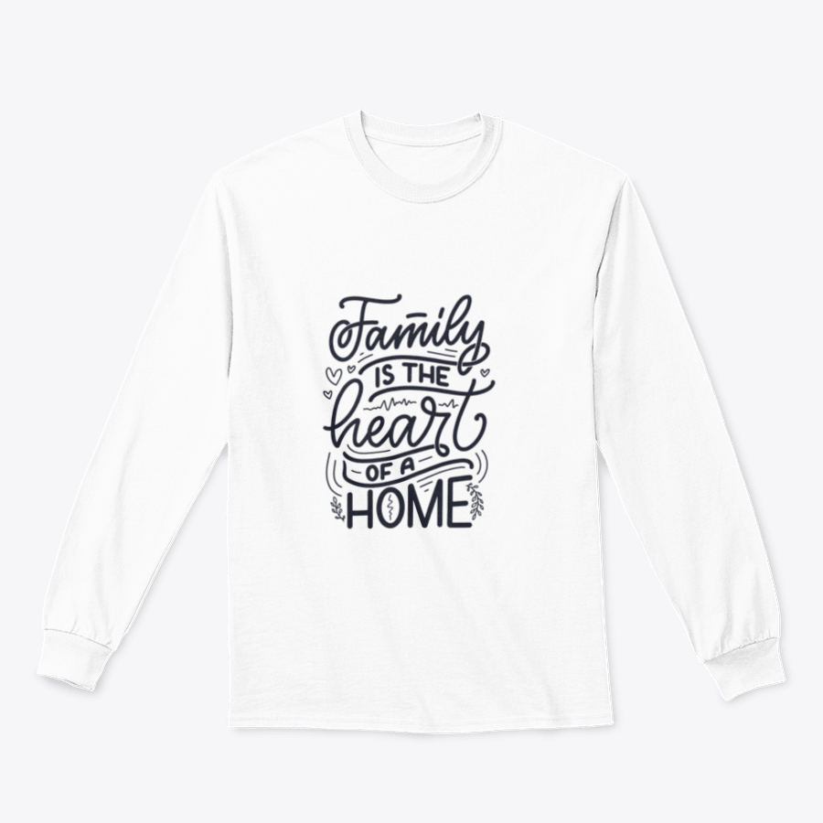 Cozy sweatshirt featuring an inspirational family design, showcasing a heartwarming message about family.