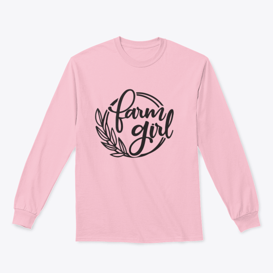 Farm Girl Logo Design sweatshirt in various colors, showcasing its comfortable fit and stylish logo.