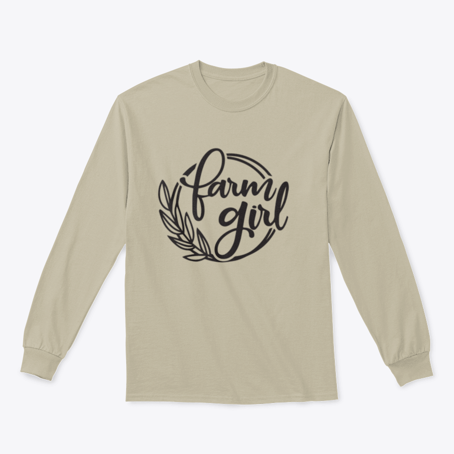 Farm Girl Logo Design sweatshirt in various colors, showcasing its comfortable fit and stylish logo.