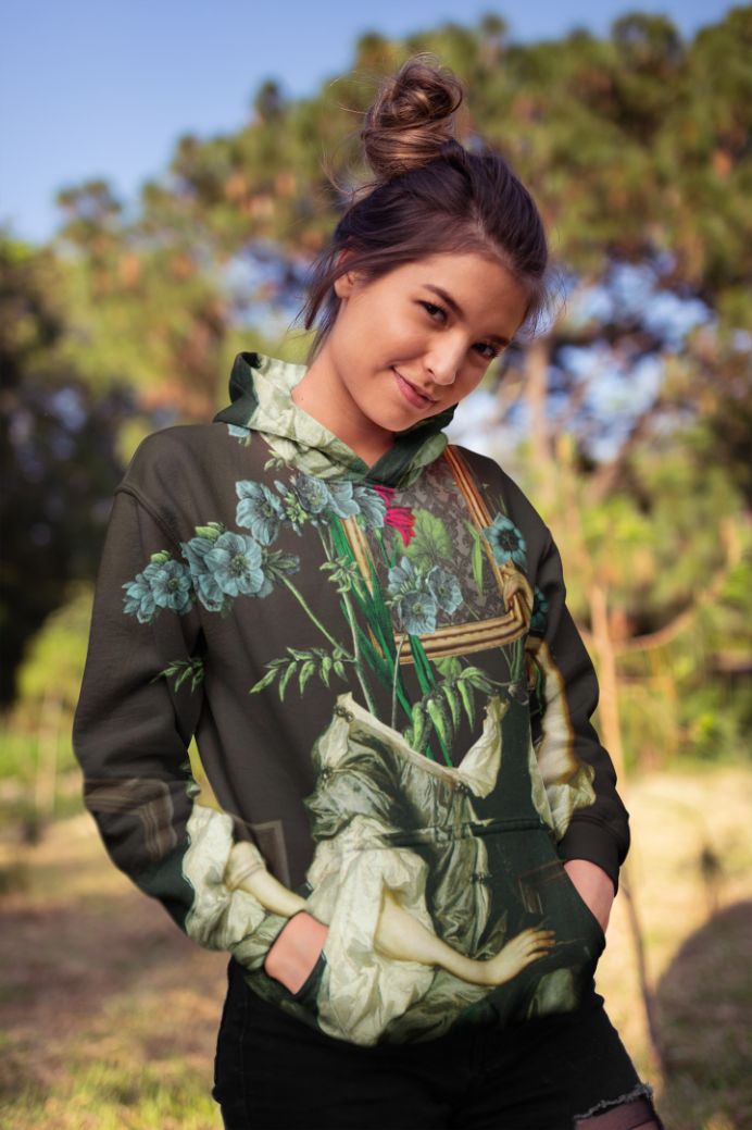 Main Florales Self Portrait Female Sublimation Hoodie image