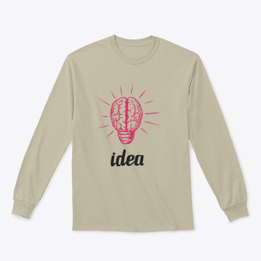 A glowing human brain light bulb icon sketch, symbolizing creativity and innovation, isolated on a white background.