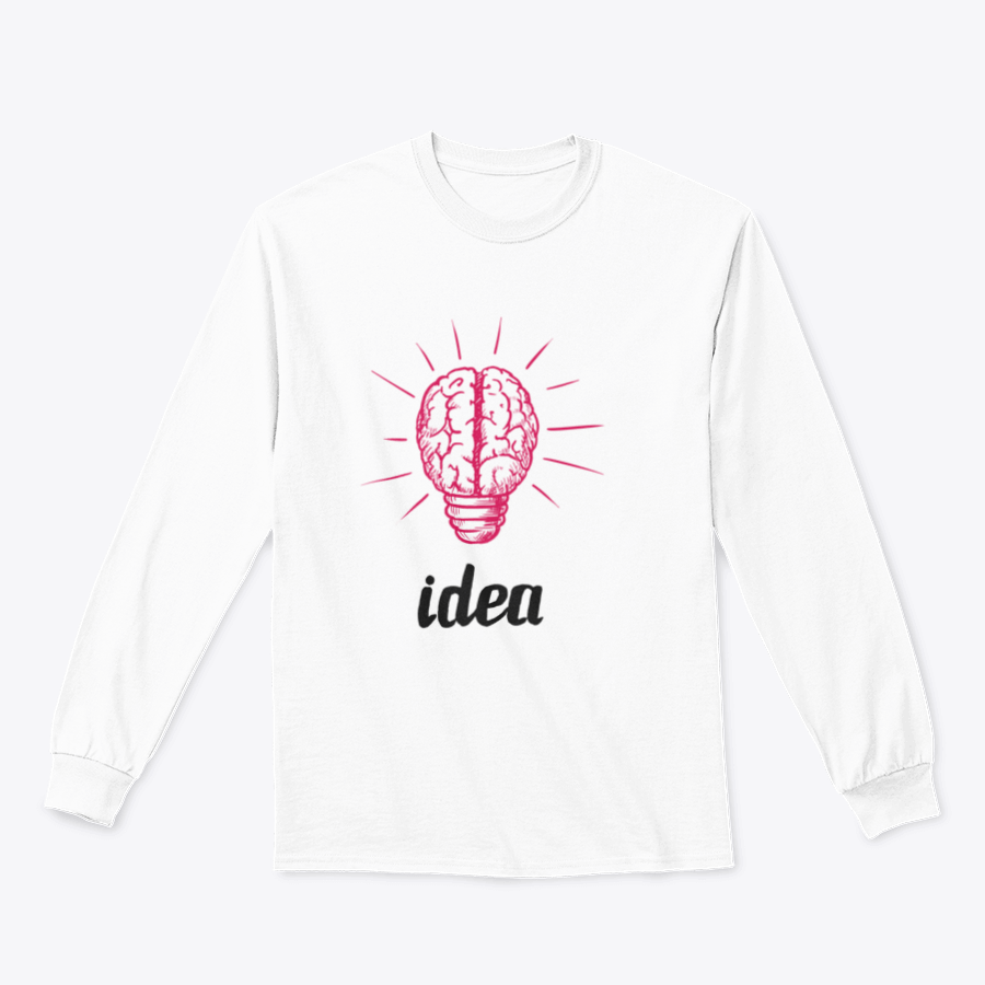 A glowing human brain light bulb icon sketch, symbolizing creativity and innovation, isolated on a white background.