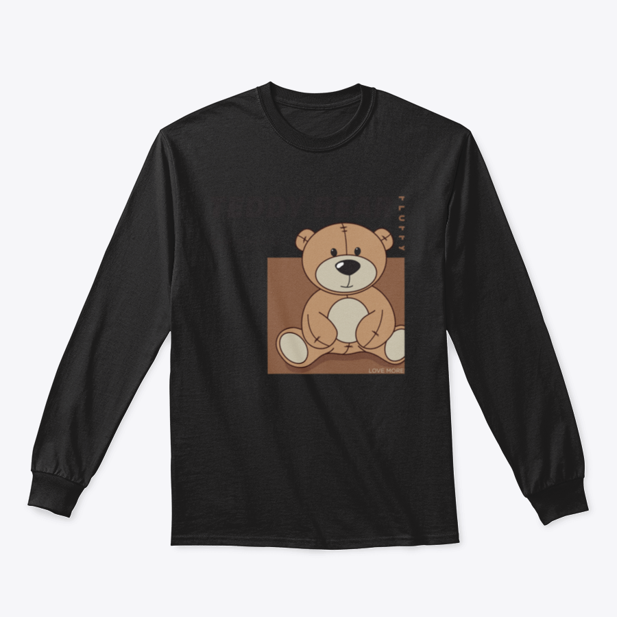 A cozy apparel featuring a teddy bear design with the phrase 'Good Vibes Only' promoting positivity and self-belief.