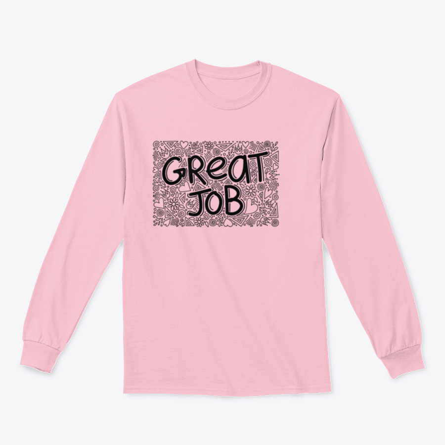 Great Job Word Doodle Pattern Anti-Stress design featuring a playful and colorful pattern, ideal for adults seeking comfort and style.
