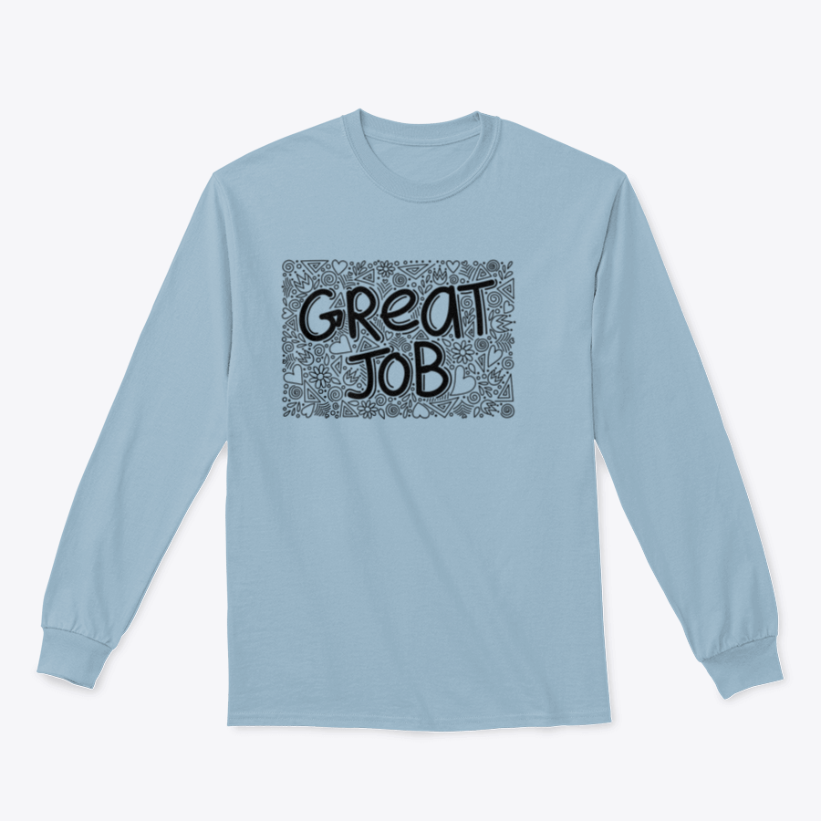 Great Job Word Doodle Pattern Anti-Stress design featuring a playful and colorful pattern, ideal for adults seeking comfort and style.
