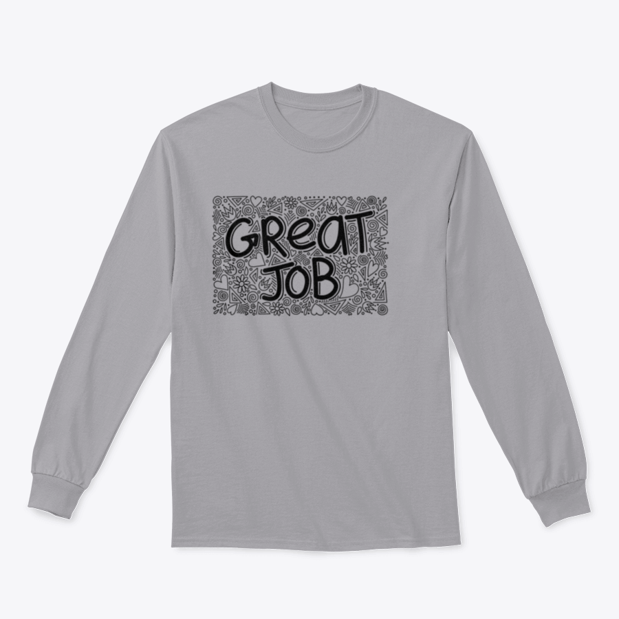 Great Job Word Doodle Pattern Anti-Stress design featuring a playful and colorful pattern, ideal for adults seeking comfort and style.