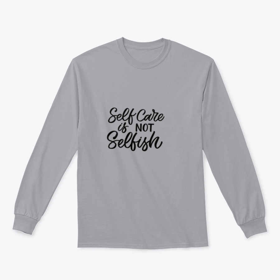 A comfortable Hand Drawn Lettering Funny Quote T-shirt featuring the inscription 'Self Care Is Not', made from 100% cotton.