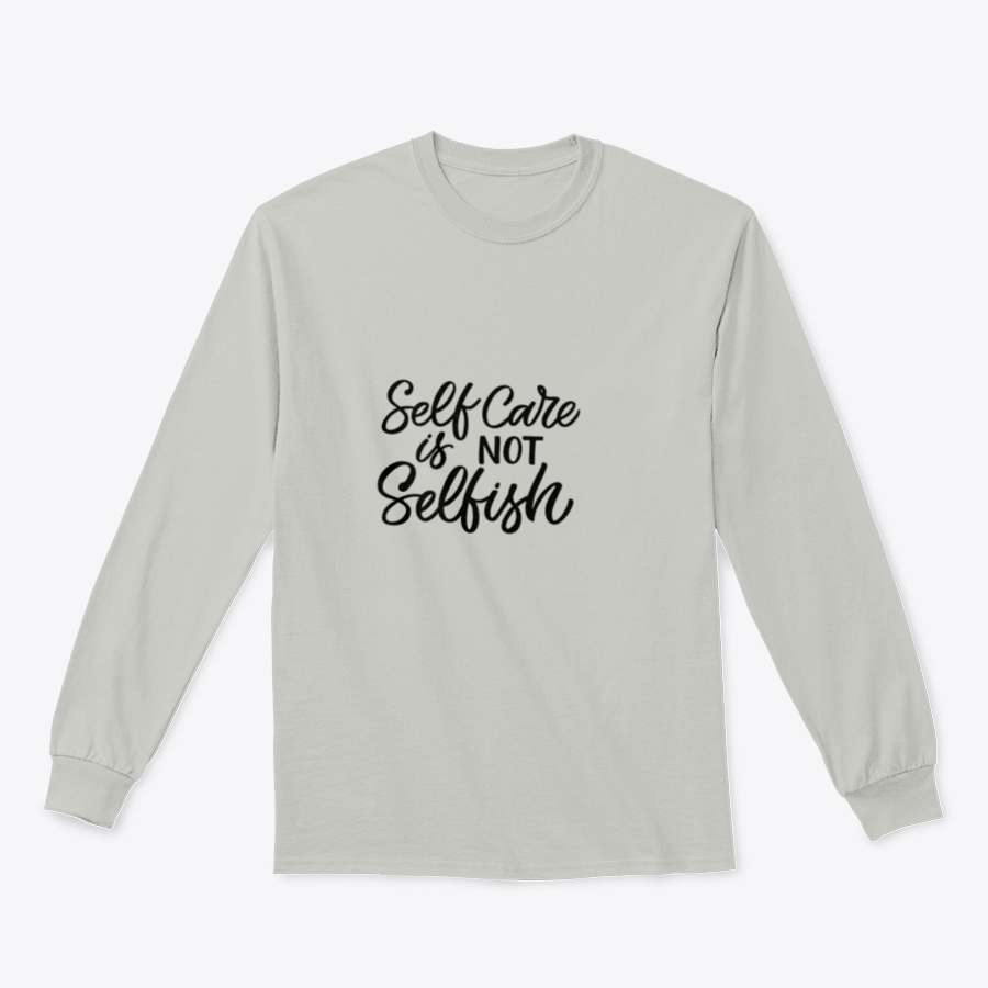 A comfortable Hand Drawn Lettering Funny Quote T-shirt featuring the inscription 'Self Care Is Not', made from 100% cotton.