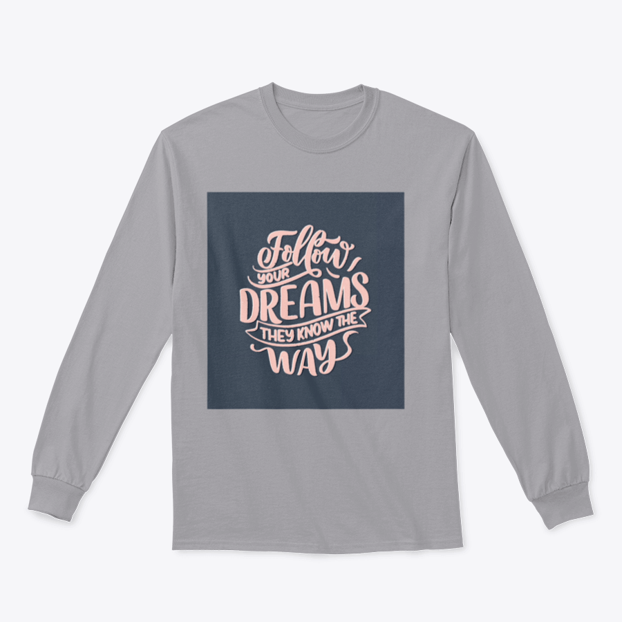 Hand-drawn vintage illustration featuring an inspirational quote about dreams on a soft cotton fabric.