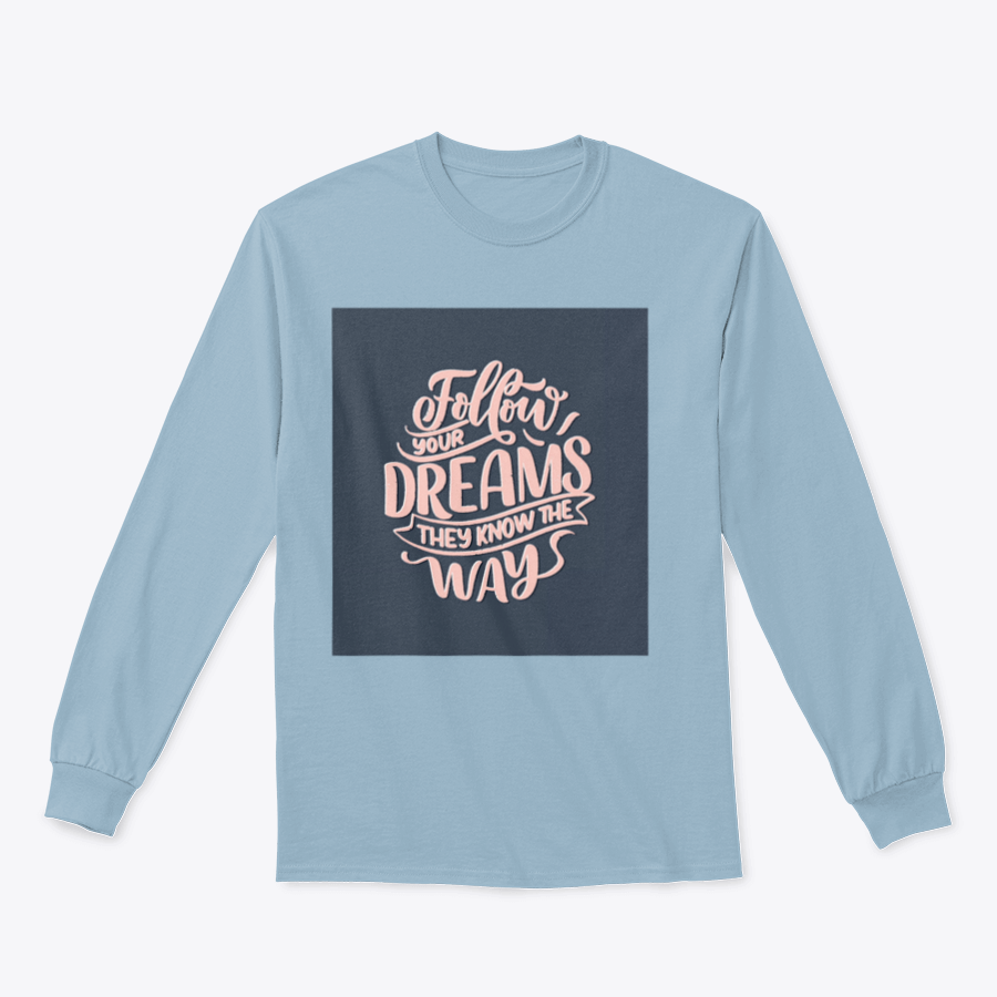 Hand-drawn vintage illustration featuring an inspirational quote about dreams on a soft cotton fabric.