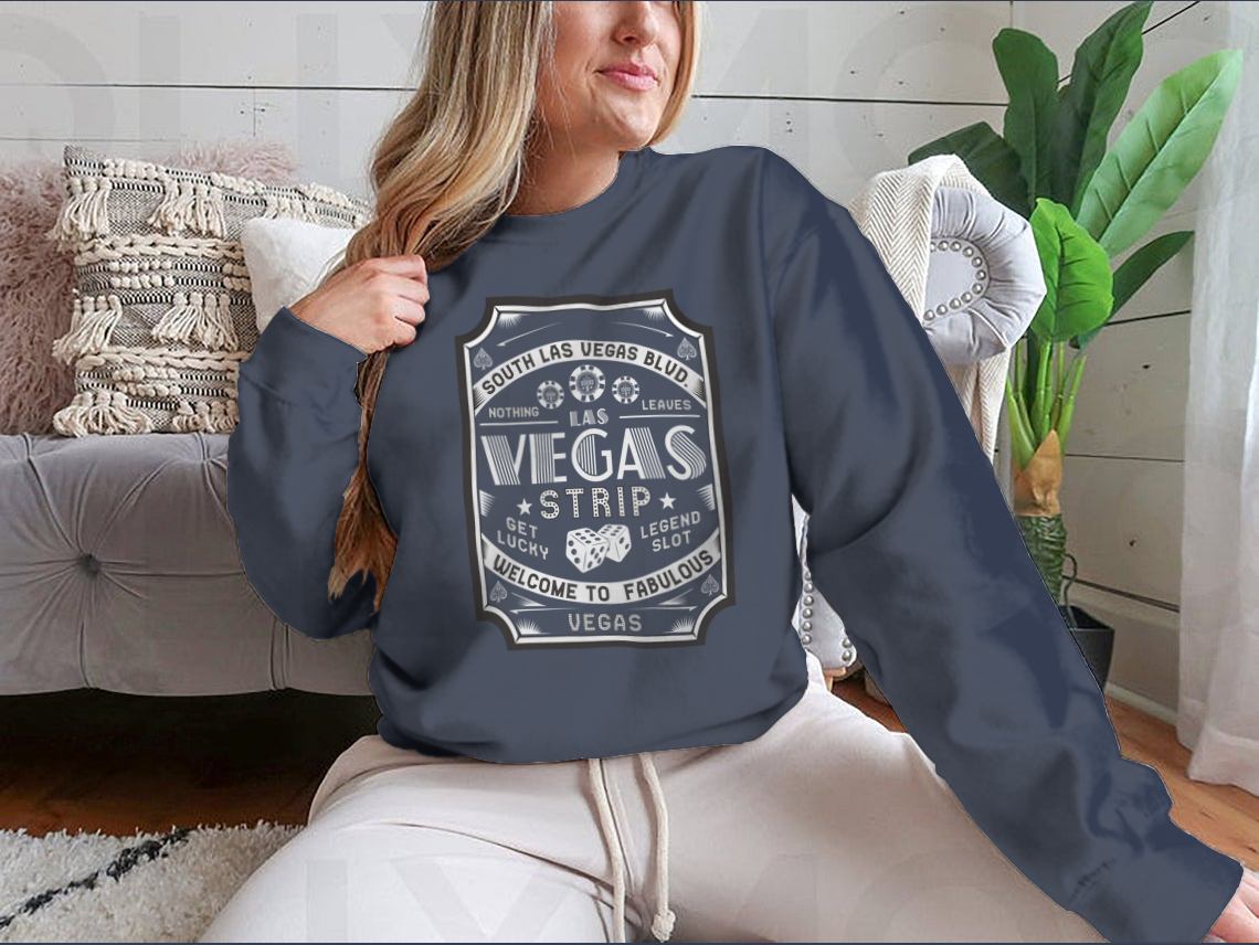 Las Vegas Game Illustration Tee Shirt featuring vibrant graphics on a comfortable cotton fabric.