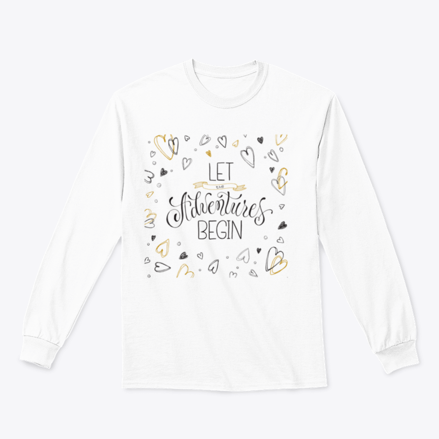 Let The Adventures Begin Moon Poster featuring a hand-drawn inspirational quote, perfect for home or office decor.