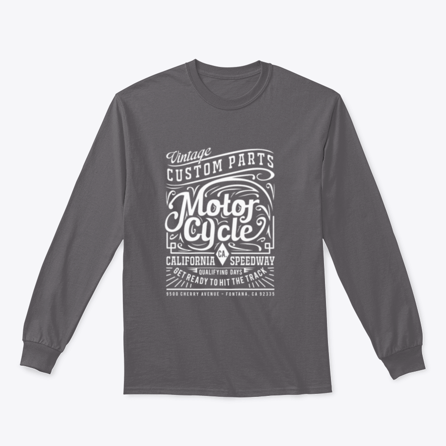 A stylish Motorcycle Typography T-Shirt featuring unique graphics, made from 100% cotton for comfort and durability.