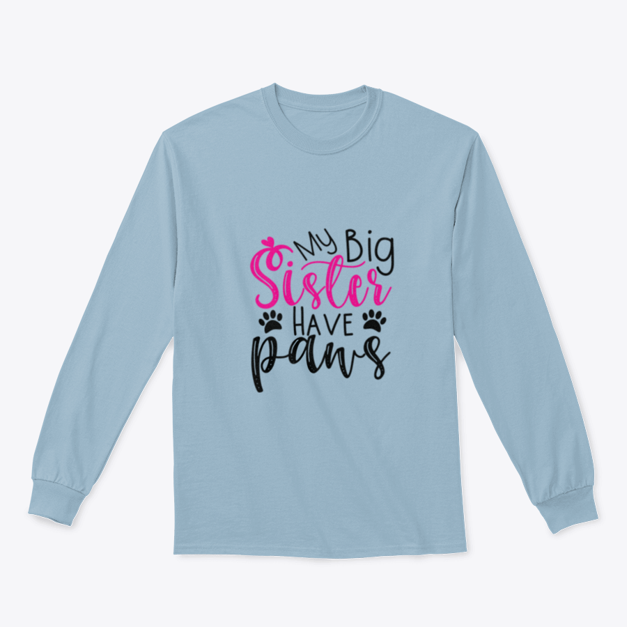 A cozy sweatshirt featuring a paws print design, perfect for pet lovers, made from soft cotton fabric.