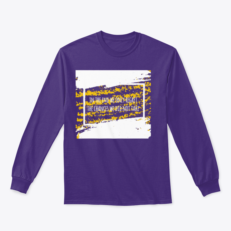 Motivational typography apparel featuring inspiring quotes on a comfortable fabric blend.