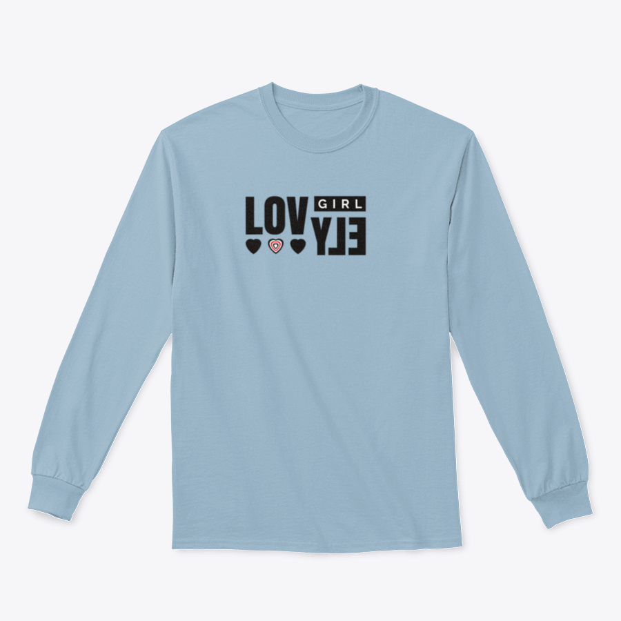 A stylish Slogan Lovely T-Shirt featuring hearts, made from 100% cotton, showcasing its comfortable fit and vibrant design.